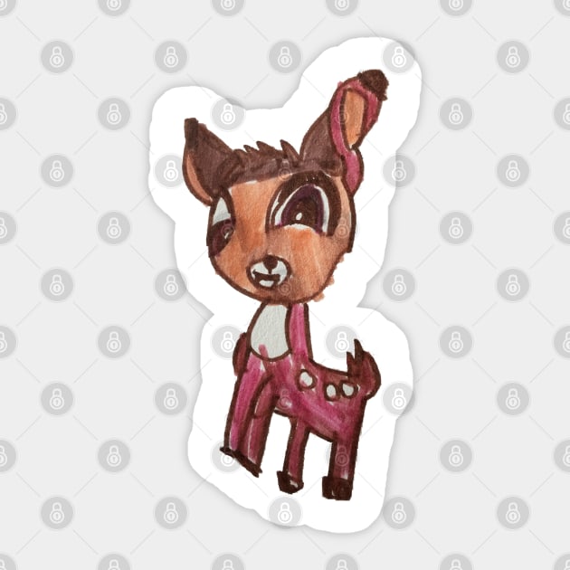 Bambi Sticker by WhitneyWooHoo